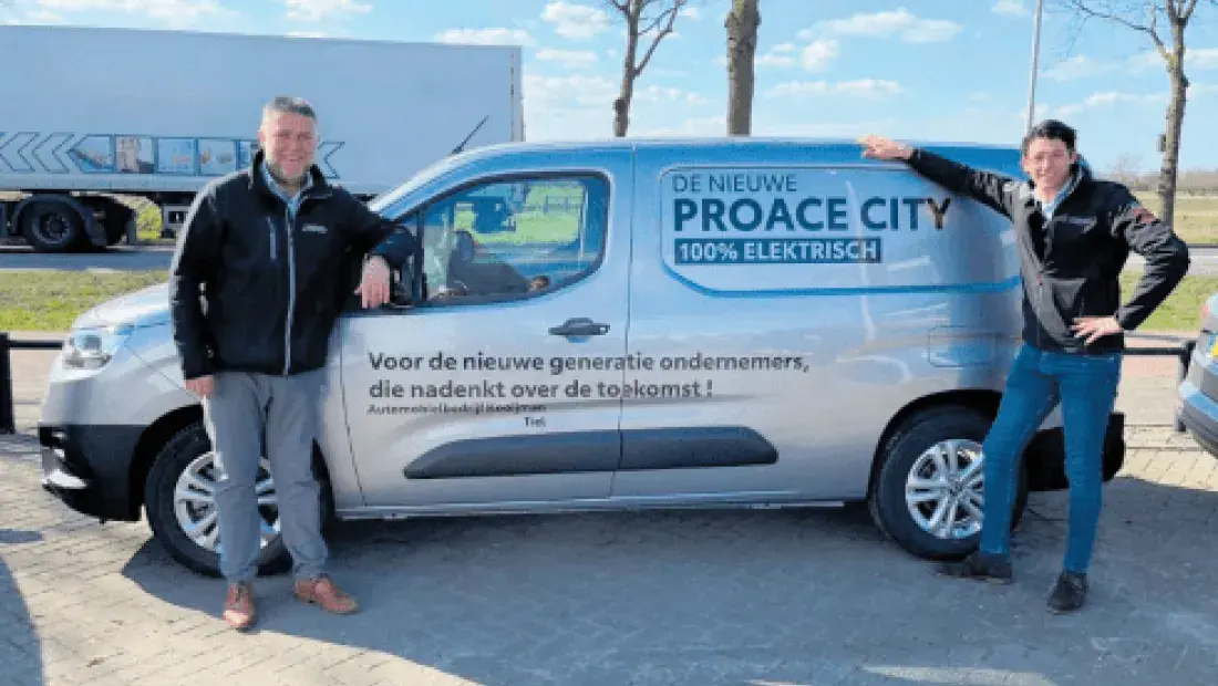 100% electrische toyota proace bestelauto en bedrijfsauto van het jaar