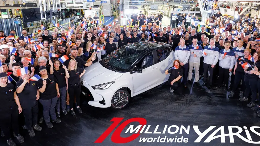 10 miljoenste yaris kooijman autogroep van de band