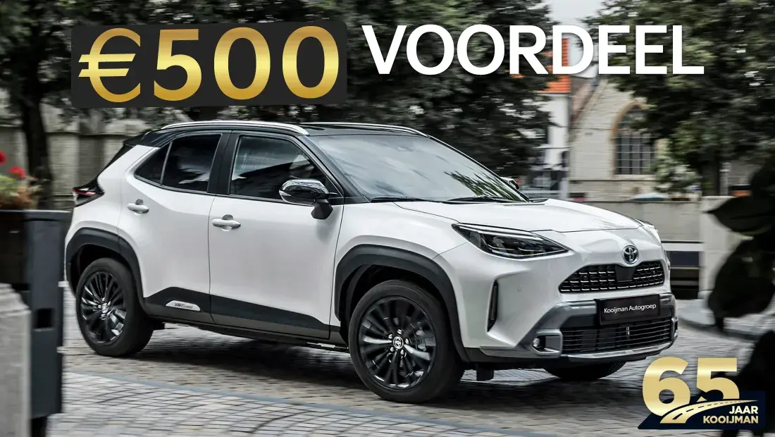 yaris cross actie kooijman autogroep