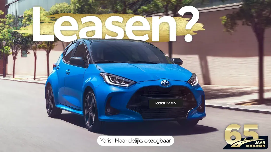 yaris leasen actie kooijman autogroep